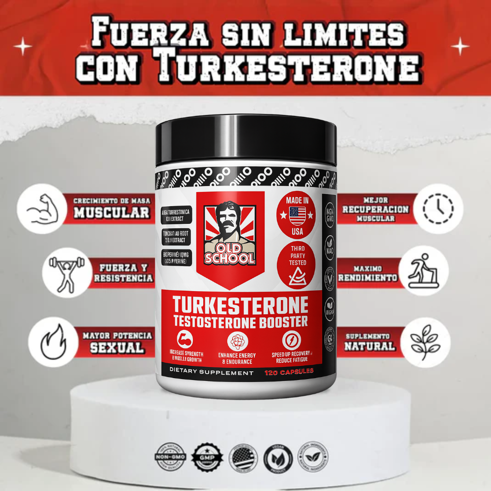 Turkesterone Ultra Test™ – Potencia y Rendimiento para Hombres (120 cáp)