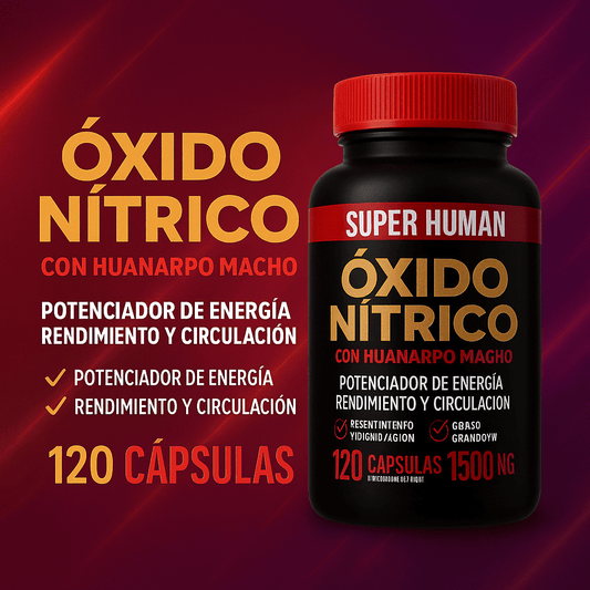 Potenciador Oxido Nitrico™ - Aumente el flujo sanguíneo y rendimiento (120 Cápsulas)