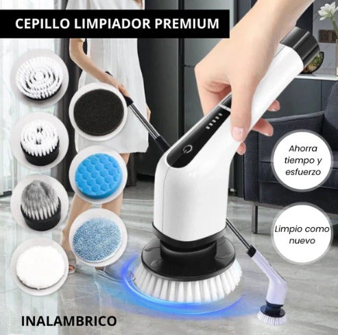 CEPILLO ELÉCTRICO PREMIUM 9 en 1 – ¡La Revolución en la Limpieza del Hogar!