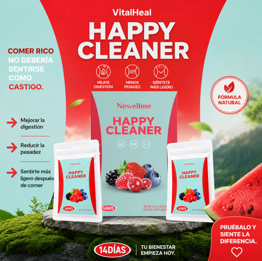 🏆 NEWELLME HAPPY CLEANER® | Pack x2 Sobres Grandes (Tratamiento para 1 Mes)