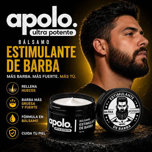 TRATAMIENTO PROFESIONAL APOLO BARBA ALPHA - DISEÑADO PARA ESTIMULAR EL CRECIMIENTO DEL VELLO FACIAL Y MEJORAR TU APARIENCIA