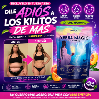Yerba Magic Peach Mango™: Enfoque Natural, Digestión Equilibrada y Bienestar Diario