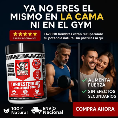 Turkesterone Ultra Test™ – Potencia y Rendimiento para Hombres (120 cáp)