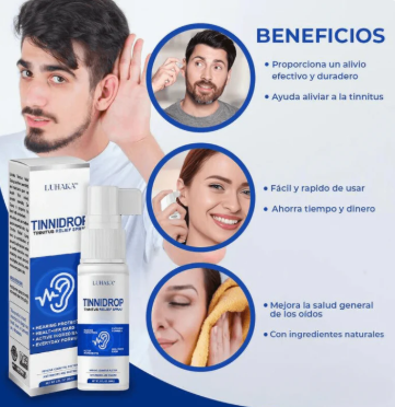 TinniDrop – Spray Limpiador de Oído Natural