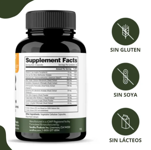 Detox Hepático Plus™ – Limpieza Natural del Hígado - 70 cápsulas más viral de Facebook e Instagram