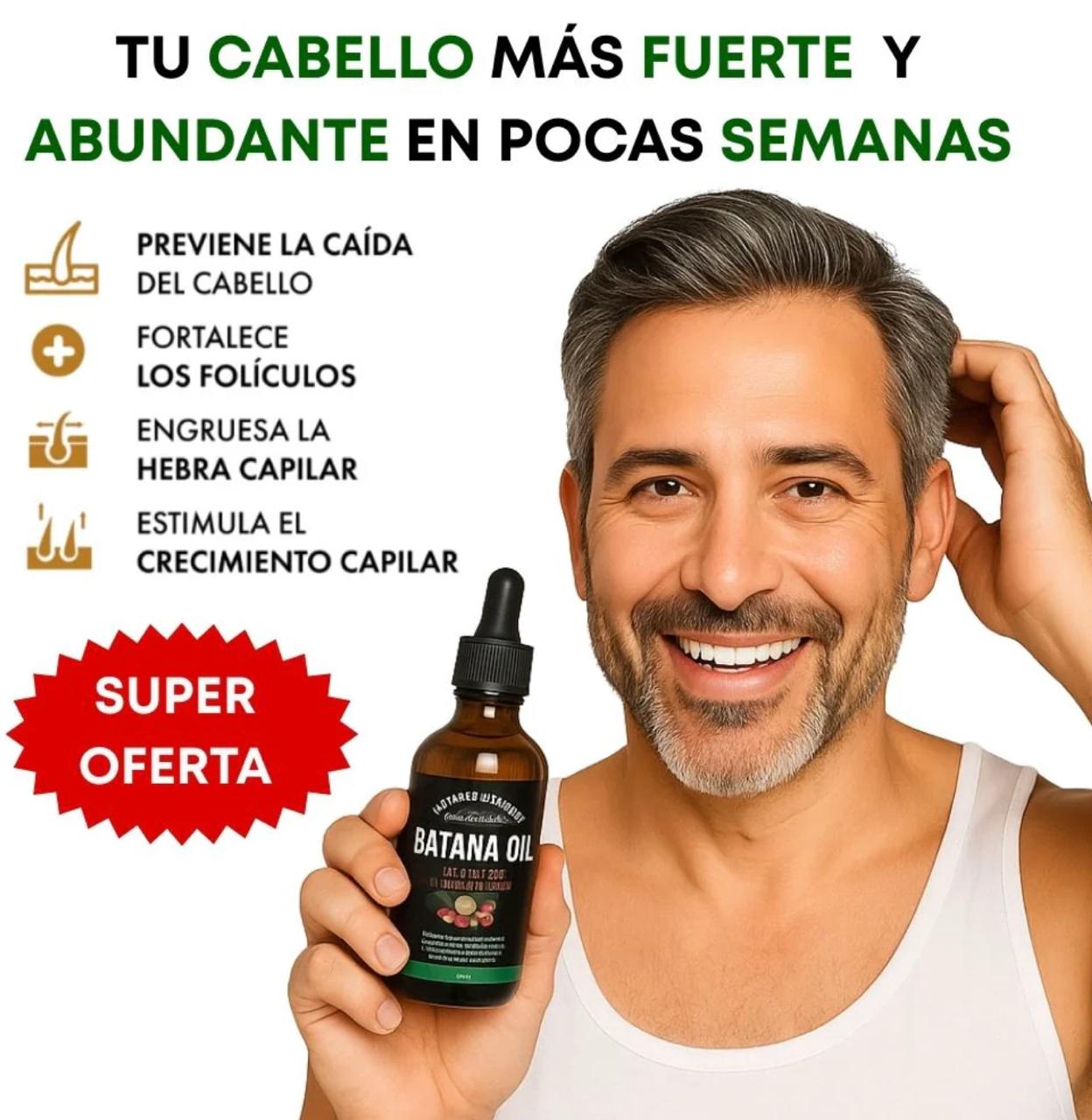Aceite Batana™  100% Puro con Romero y Maca Nutritivo Estimula el Crecimiento Capilar y Restaura el Cabello Dañado