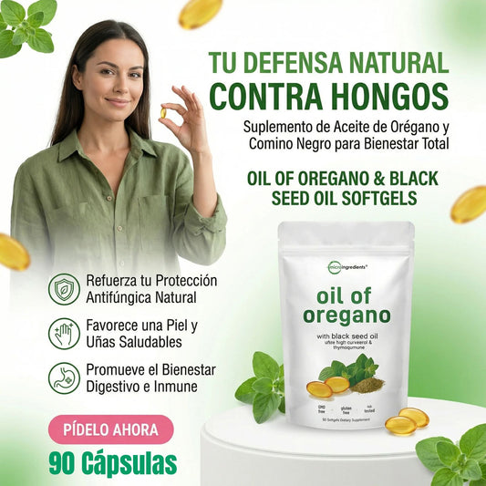 Aceite de Oregano y Semilla Negra - IntestiClean Natural (90 capsulas)
