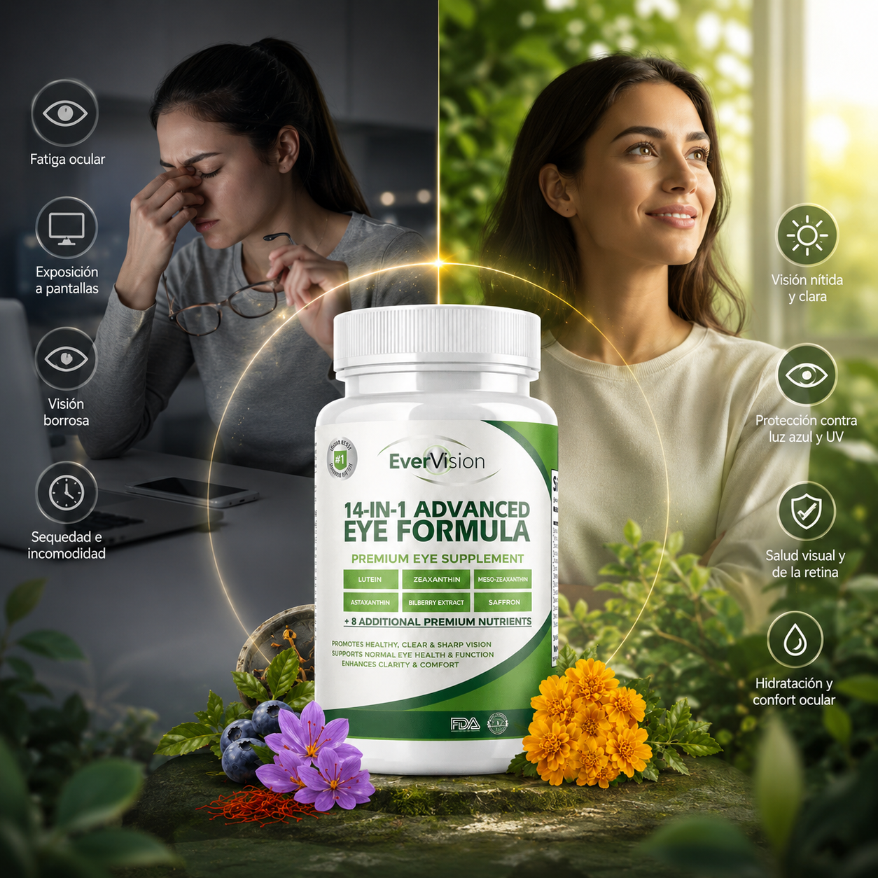 Ever Vision 14 en 1 : La Solución para Ojos Cansados y Visión Borrosa