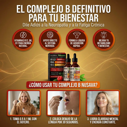Vitamina B12+ B6 + B1 - Apoyo al Sistema Nervioso y Claridad Mental | ¡Compra 1 y Llévate el 2do GRATIS! (VIRAL EN TIKTOK)